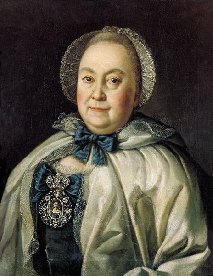 Antropov, Aleksei Portrait of Maria Andreyevna Rumyantseva